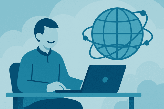 Visualisasi Pilar Utama Kerja Remote Internasional