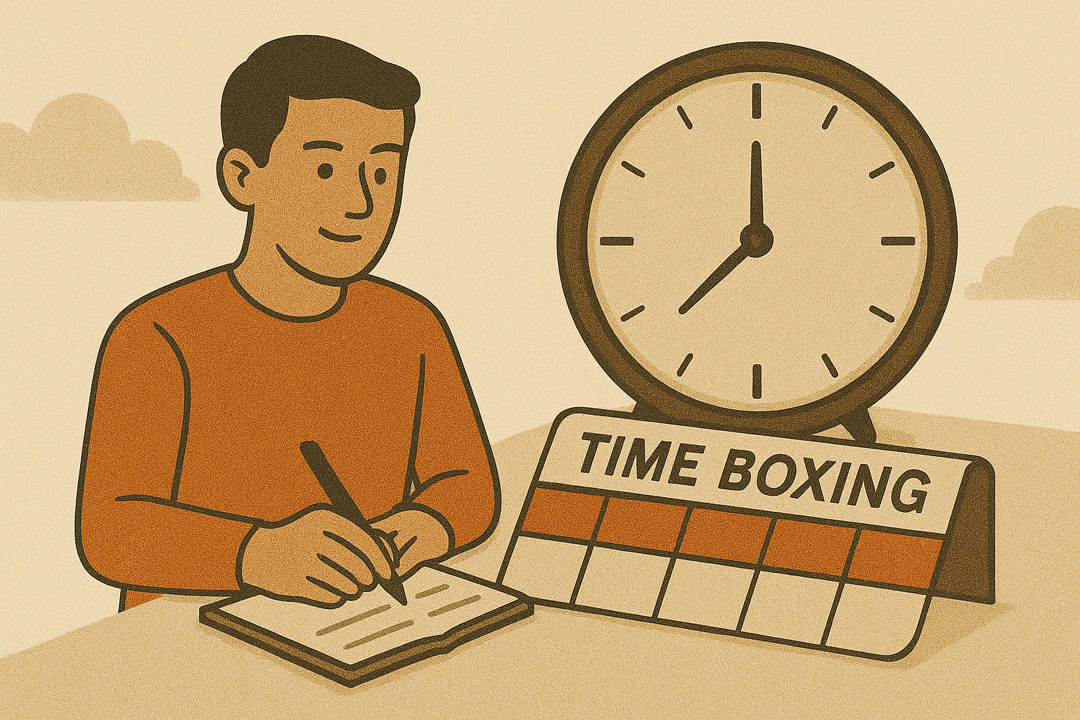 Visualisasi Teknik Time Boxing untuk Produktivitas